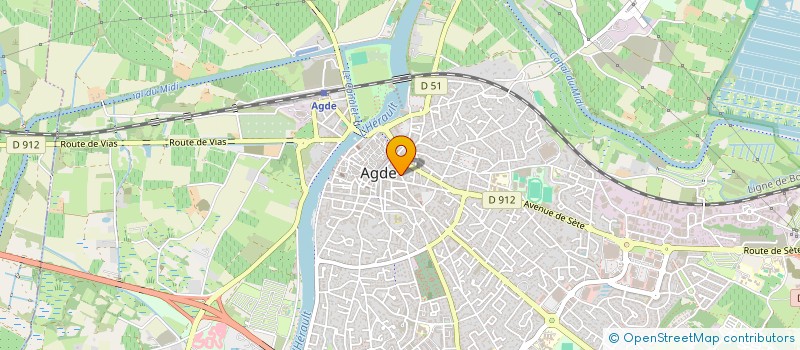 localisation de l'entreprise ARC ETUDES à AGDE