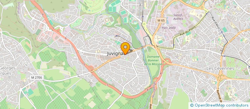 localisation de l'entreprise ARC EXPRESS ARIAS RIEUX COURSES EXPRESS  JUVIGNAC