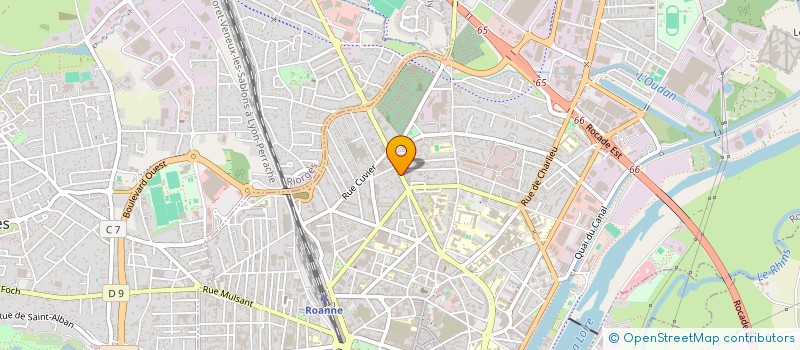 localisation de l'entreprise ARC FLEURI  ROANNE