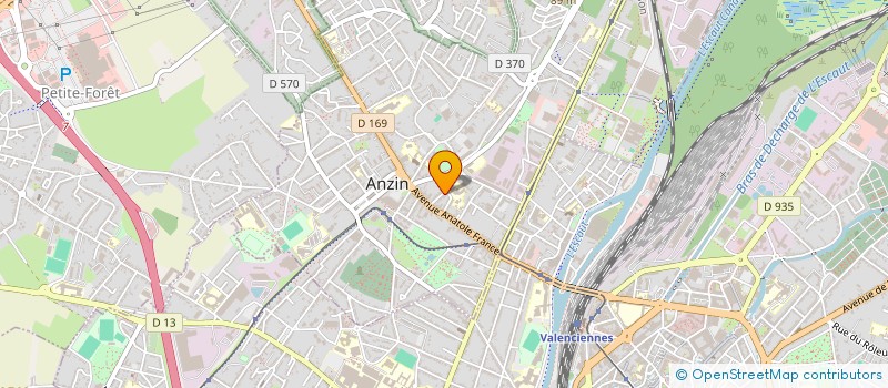 localisation de l'entreprise ARC FOOT CONSULTING à ANZIN