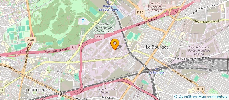 localisation de l'entreprise ARC FRANCE à LA COURNEUVE