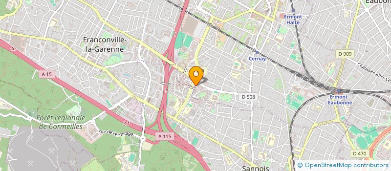 localisation de l'entreprise ARC GESTION  ERMONT