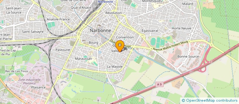 localisation de l'entreprise ARC GESTION PRIVEE  NARBONNE