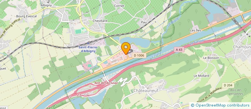 localisation de l'entreprise ARC IMMO  SAINT PIERRE D'ALBIGNY