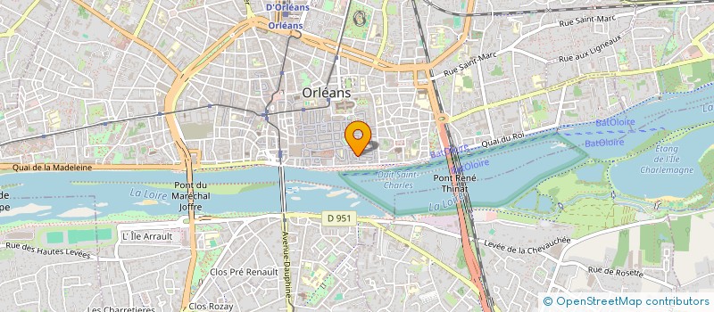 localisation de l'entreprise ARC IMMOBILIER à ORLEANS
