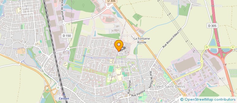 localisation de l'entreprise ARC IMMOBILIER à VERT-SAINT-DENIS