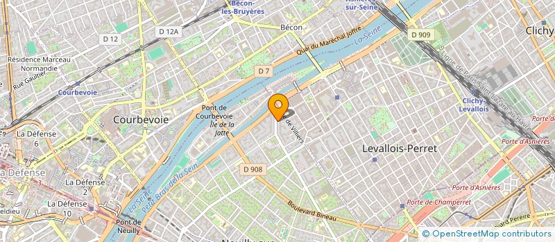 localisation de l'entreprise ARC INVEST à CLICHY