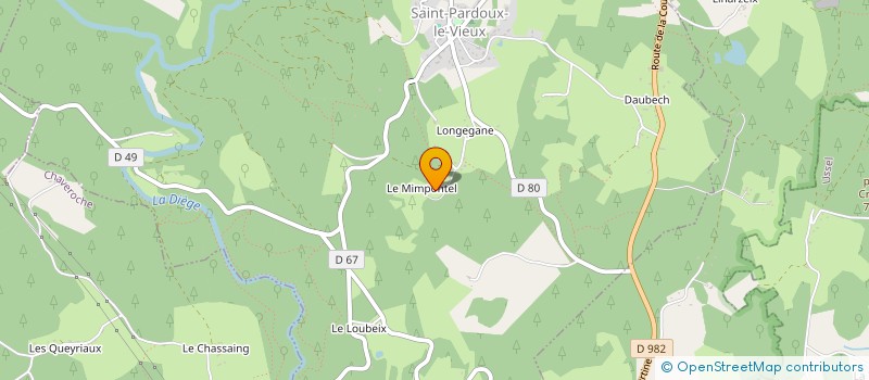 localisation de l'entreprise ARC INVESTISSEMENT  SAINT-PARDOUX-LE-VIEUX