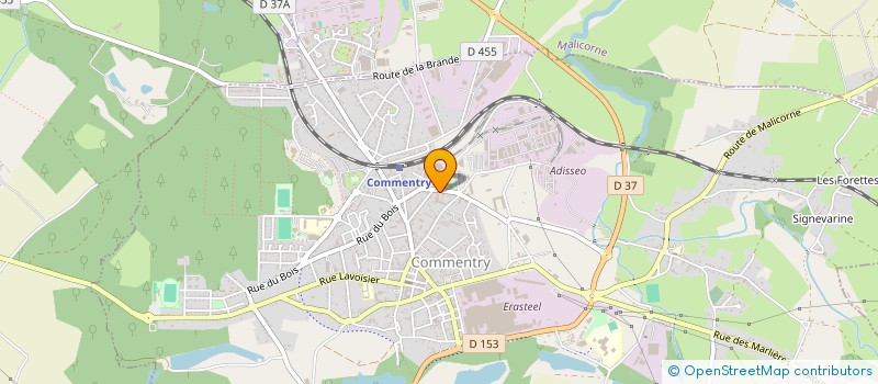 localisation de l'entreprise ARC JARDIN  COMMENTRY