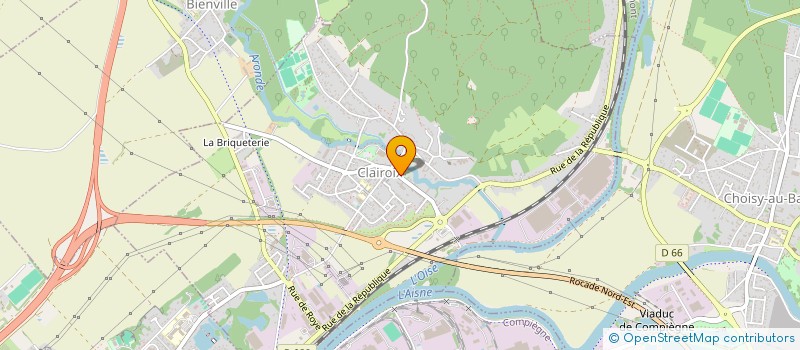 localisation de l'entreprise ARC JUDO CLUB 60  CLAIROIX