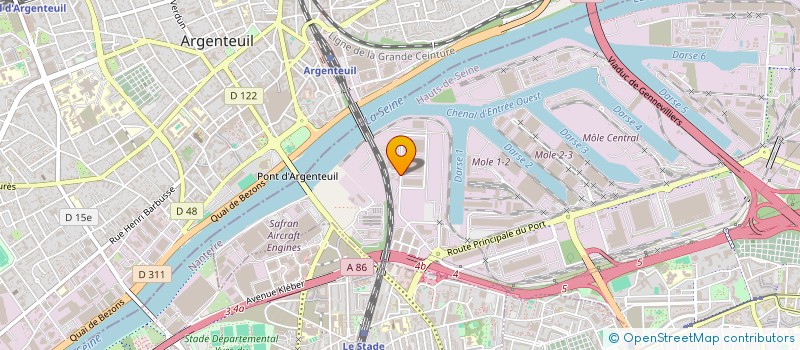 localisation de l'entreprise ARC-LAN à GENNEVILLIERS