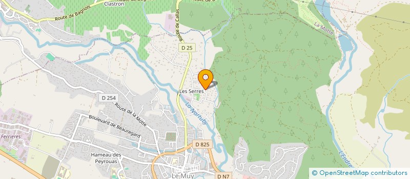 localisation de l'entreprise ARC-LOC  LE MUY