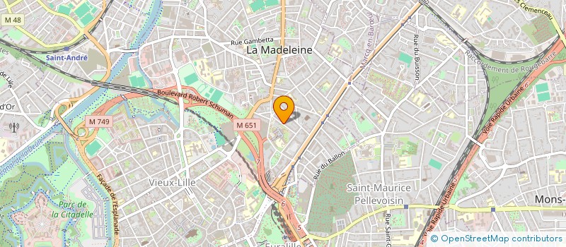 localisation de l'entreprise ARC MANAGEMENT à LA MADELEINE