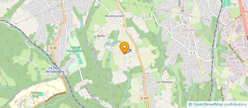 localisation de l'entreprise ARC MF  DARDILLY