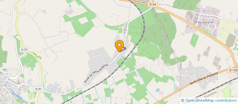 localisation de l'entreprise ARC OPTIC  LES ARCS