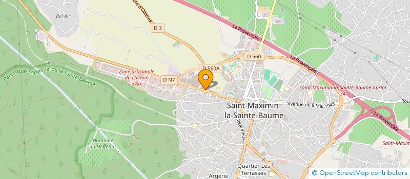 localisation de l'entreprise ARC OPTIQUE  SAINT-MAXIMIN-LA-SAINTE-BAUME