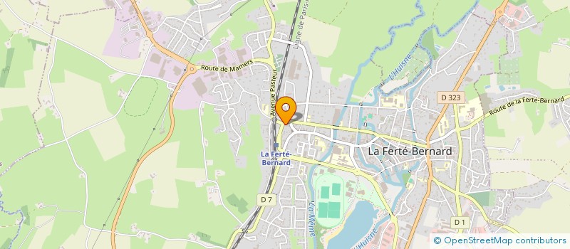 localisation de l'entreprise ARC PRESTATIONS à LA FERTE-BERNARD