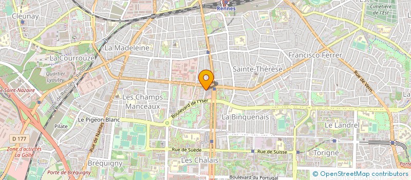 localisation de l'entreprise ARC PROMOTION ILE DE FRANCE  RENNES