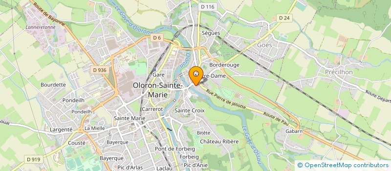 localisation de l'entreprise ARC-SARBACANE-HERRERE-OLORON  OLORON-SAINTE-MARIE