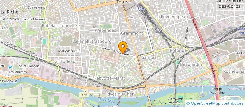 localisation de l'entreprise ARC SERVICES à TOURS
