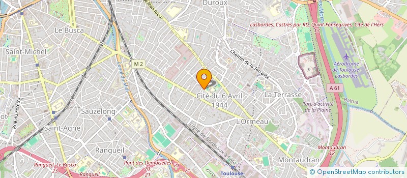 localisation de l'entreprise ARC SUD OUEST à TOULOUSE