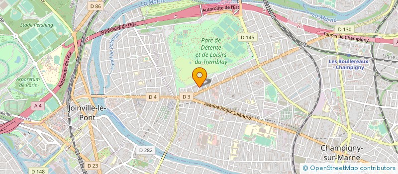 localisation de l'entreprise ARC TCE à CHAMPIGNY-SUR-MARNE