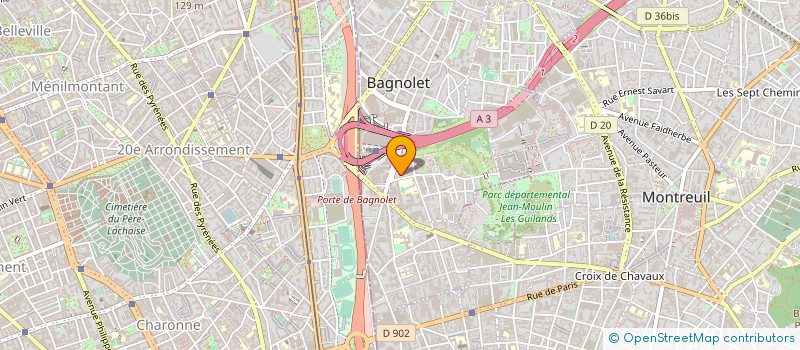 localisation de l'entreprise ARC TROC A FORME à BAGNOLET