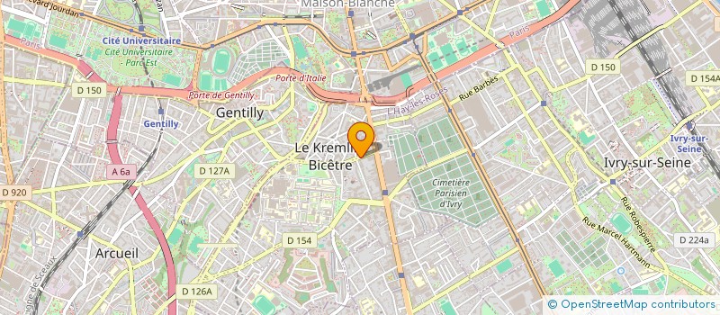 localisation de l'entreprise ARC V à KREMLIN BICETRE