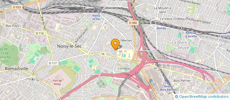 localisation de l'entreprise ARC VTC à NOISY-LE-SEC