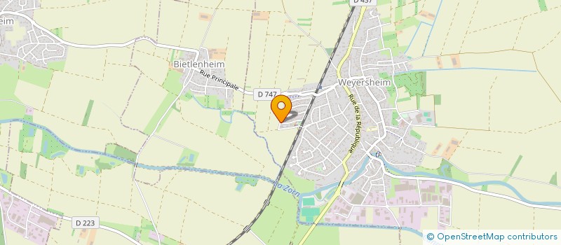 localisation de l'entreprise ARC14  WEYERSHEIM