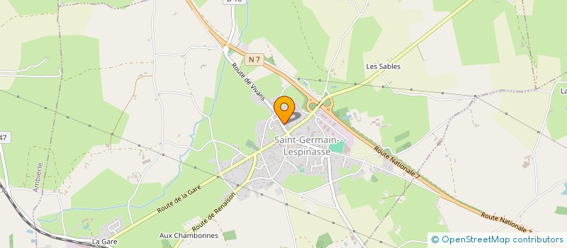 localisation de l'entreprise ARC22  SAINT-GERMAIN-LESPINASSE