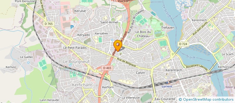 localisation de l'entreprise ARC56  LORIENT