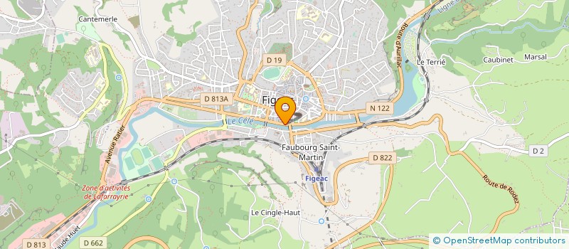 localisation de l'entreprise ARCA à FIGEAC