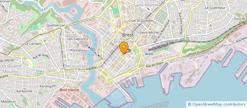 localisation de l'entreprise ARCA à BREST
