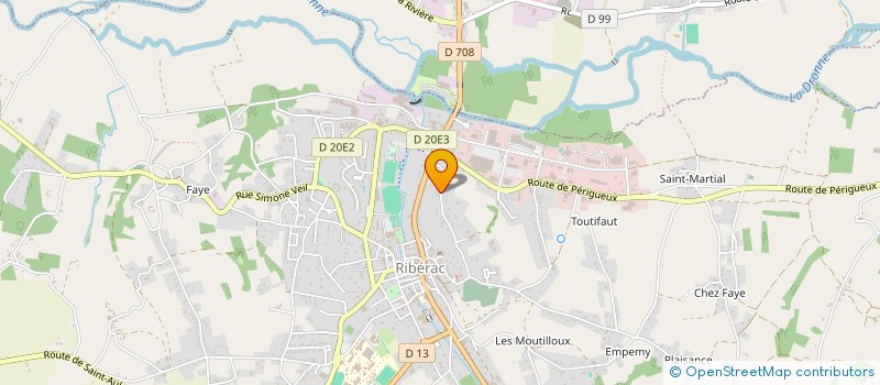 localisation de l'entreprise ARCA  RIBERAC