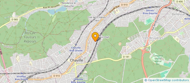 localisation de l'entreprise ARCA à CHAVILLE