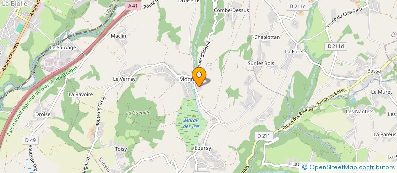 localisation de l'entreprise ARCA  ENTRELACS