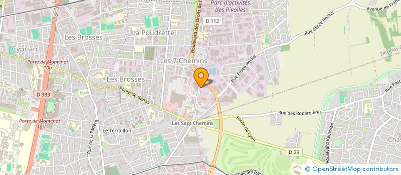 localisation de l'entreprise ARCA FRANCE à DECINES-CHARPIEU