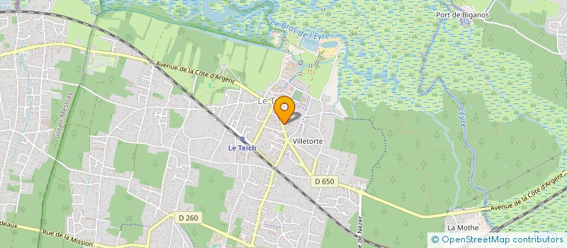 localisation de l'entreprise ARCA IMMOBILIER  LE TEICH