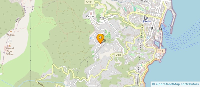 localisation de l'entreprise ARCA LONGA à BASTIA