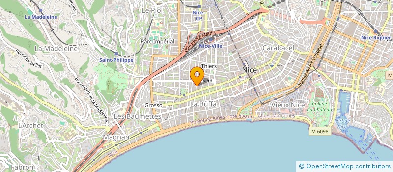 localisation de l'entreprise ARCA ON LINE SELLING à NICE