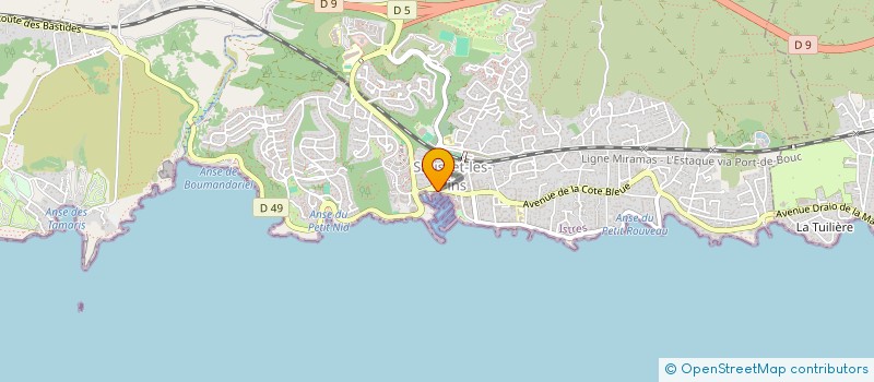 localisation de l'entreprise ARCA ROUX  SAUSSET-LES-PINS