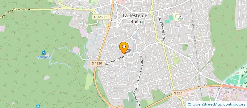 localisation de l'entreprise ARCA SERVICES à LA TESTE-DE-BUCH