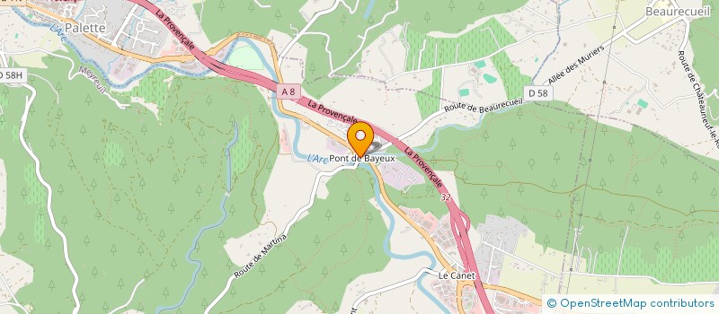 localisation de l'entreprise ARCA SOLAIRE  MEYREUIL