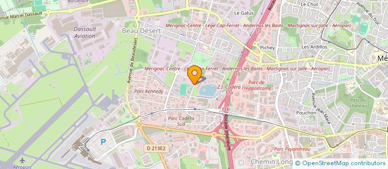 localisation de l'entreprise ARCA VISTA  MERIGNAC