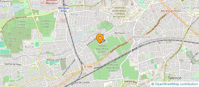 localisation de l'entreprise ARCAB GESTION à PESSAC