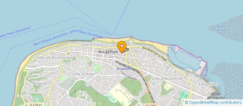localisation de l'entreprise ARCACHON GESTION à ARCACHON