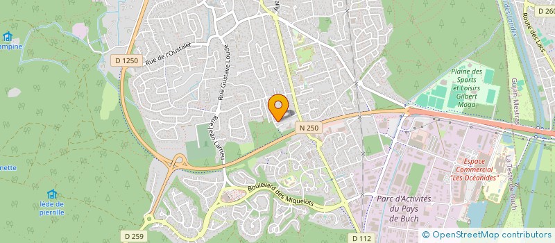 localisation de l'entreprise ARCACHON-LA TESTE-ENTENTE ATHLETISME à LA TESTE-DE-BUCH