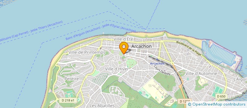 localisation de l'entreprise ARCACHON PLOMBERIE COUVERTURE  ARCACHON