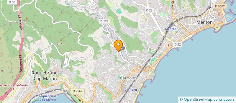 localisation de l'entreprise ARCACOVI à ROQUEBRUNE-CAP-MARTIN